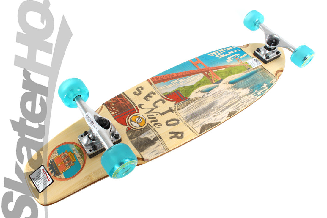 Sector 9 Danger Fort Point 34 Complete - Bamboo Skateboard Completes Longboards