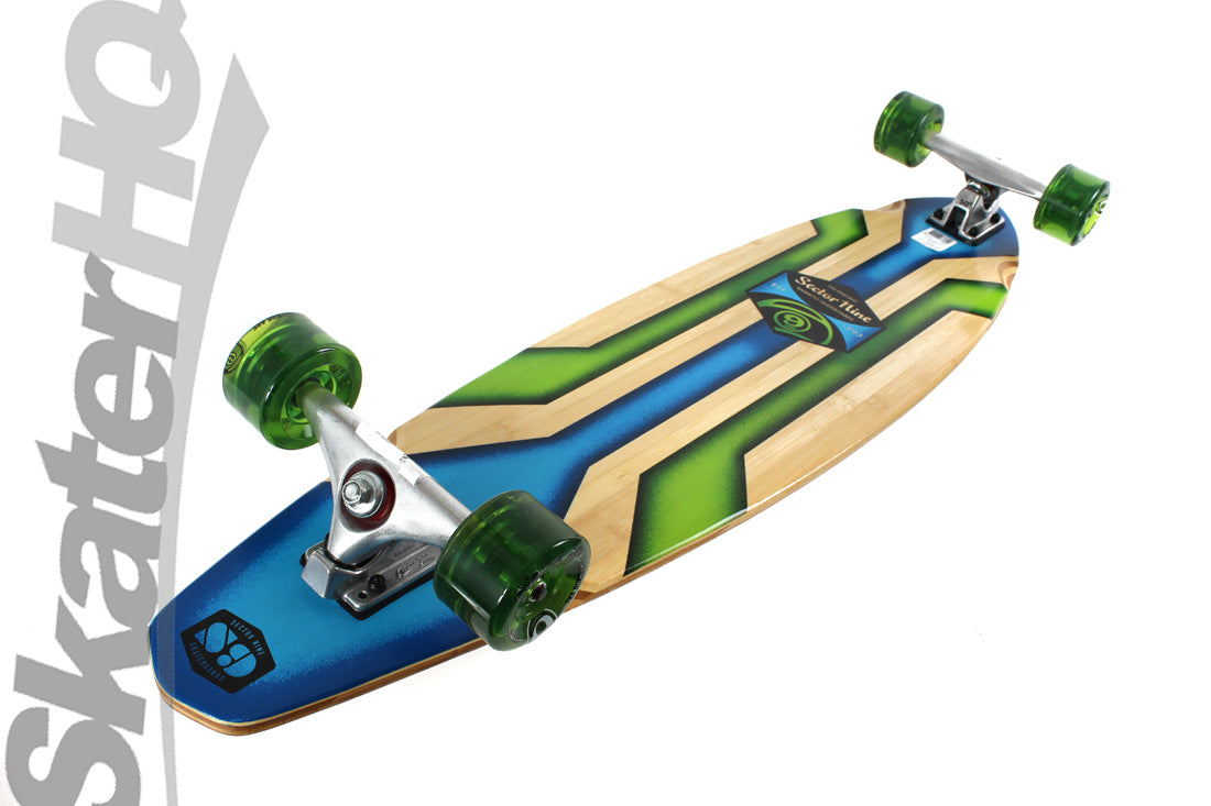 Sector 9 Rhythm Complete - Natural/Green Skateboard Completes Longboards