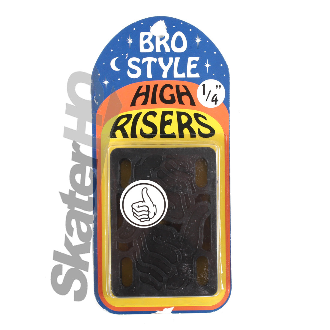 Bro Style 1/4 Hard Risers - Black Skateboard Hardware and Parts