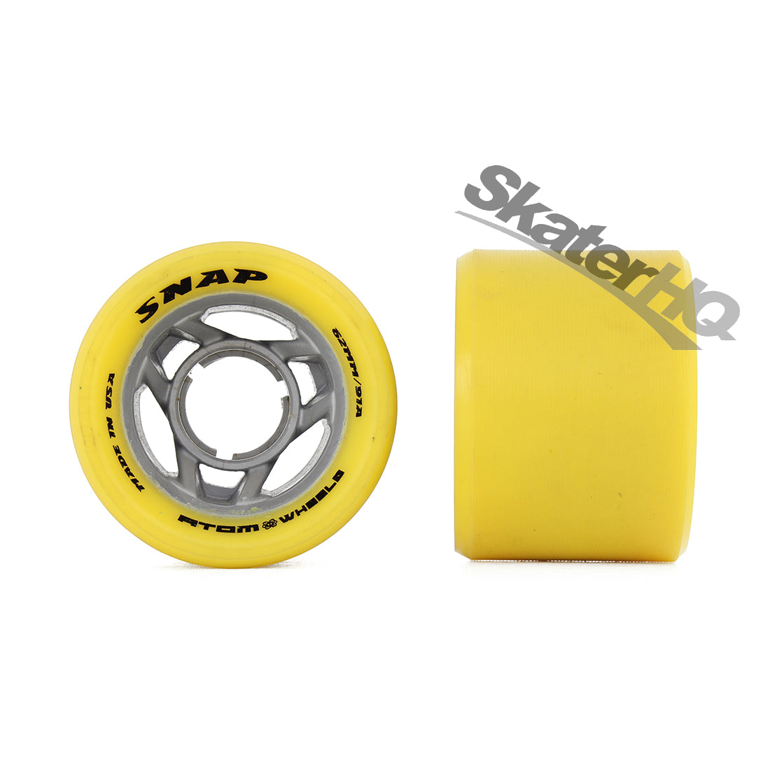Atom Snap 62x44mm 91a 8pk - Yellow Roller Skate Wheels