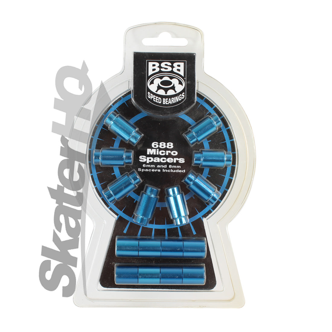 BSB Aluminum Micro Bearing Spacers Kit 8pk Roller Skate Hardware and Parts