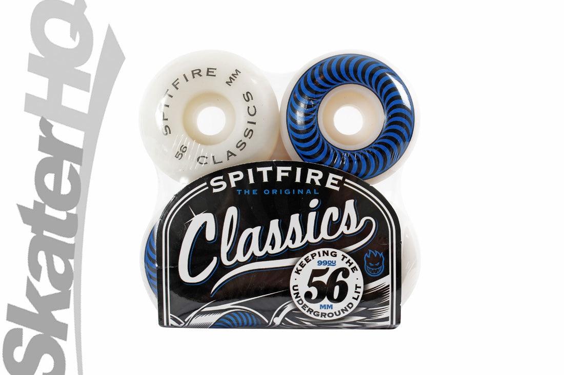 Spitfire Classics 56mm/99A Blue 4pk Skateboard Wheels