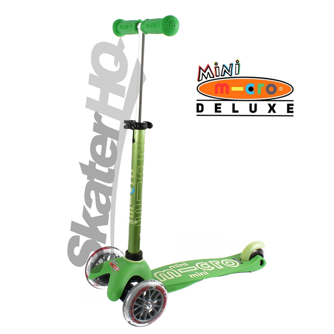 Micro Mini Deluxe Scooter - Green Scooter Completes Rec