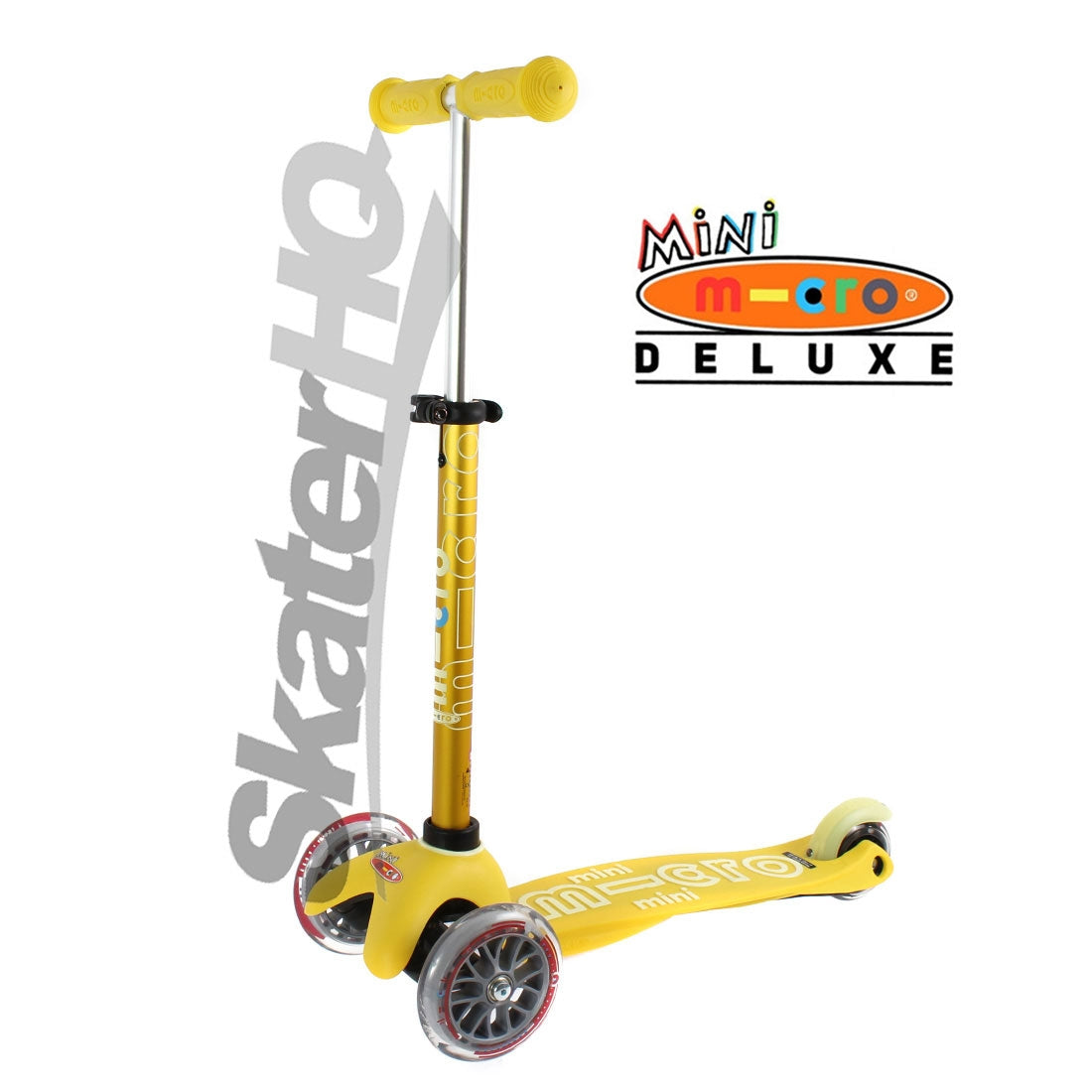 Micro Mini Deluxe Scooter - Yellow Scooter Completes Rec