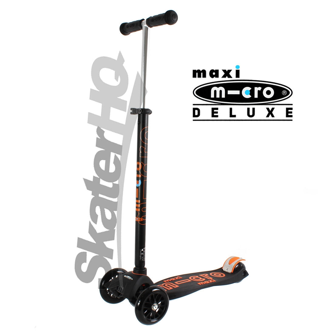 Micro Maxi Deluxe Scooter - Black Scooter Completes Rec