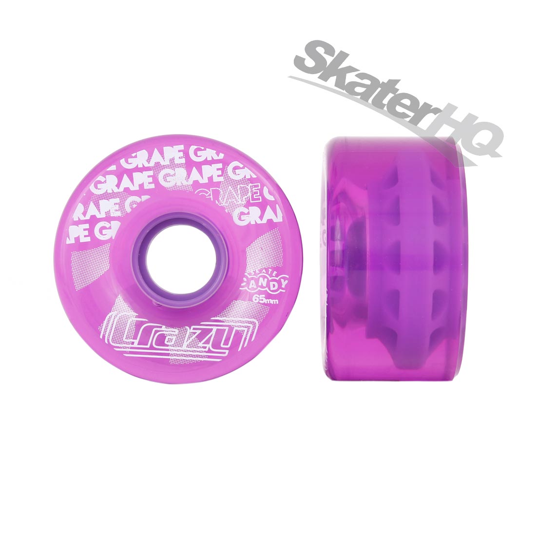 Crazy Candy Outdoor Wheels 65mm 78a 4pk Grape Purple Roller Skate Wheels