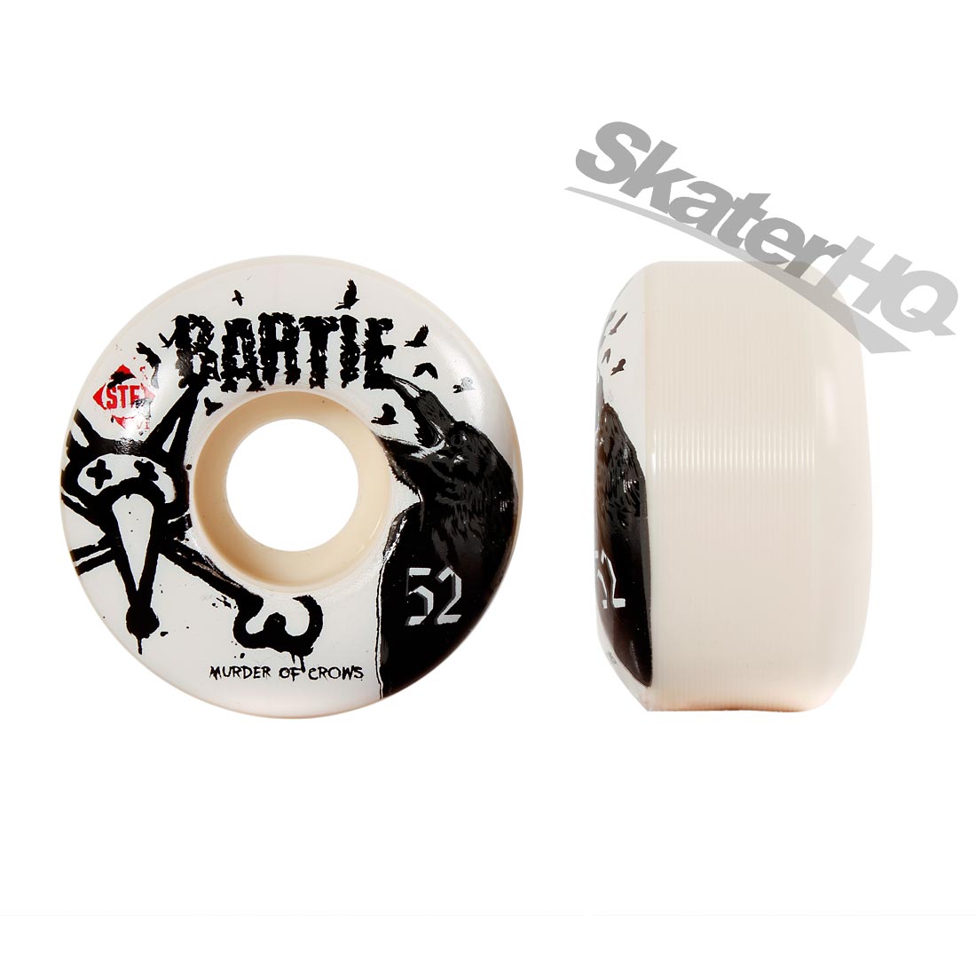 Bones STF V1 Bartie Crows 52mm Skateboard Wheels