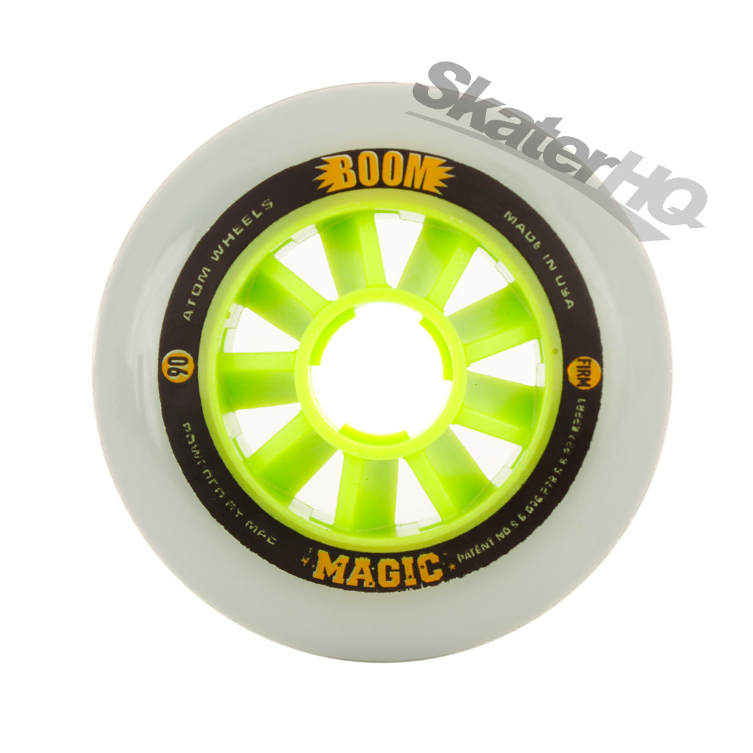 Atom Boom Magic 90mm Firm 8pk - Green Inline Rec Wheels