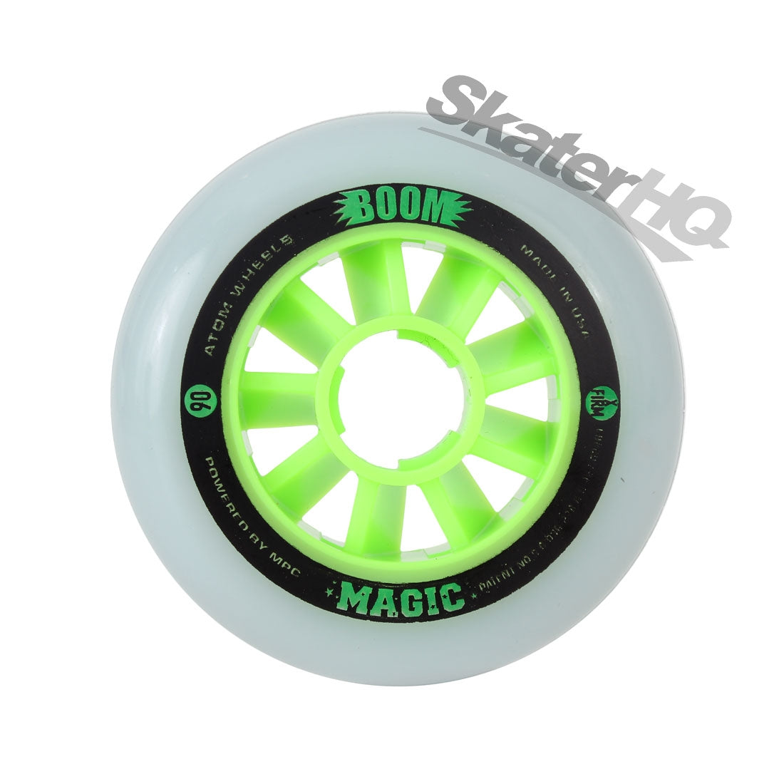 Atom Boom Magic 90mm X Firm 8pk - Green Inline Rec Wheels
