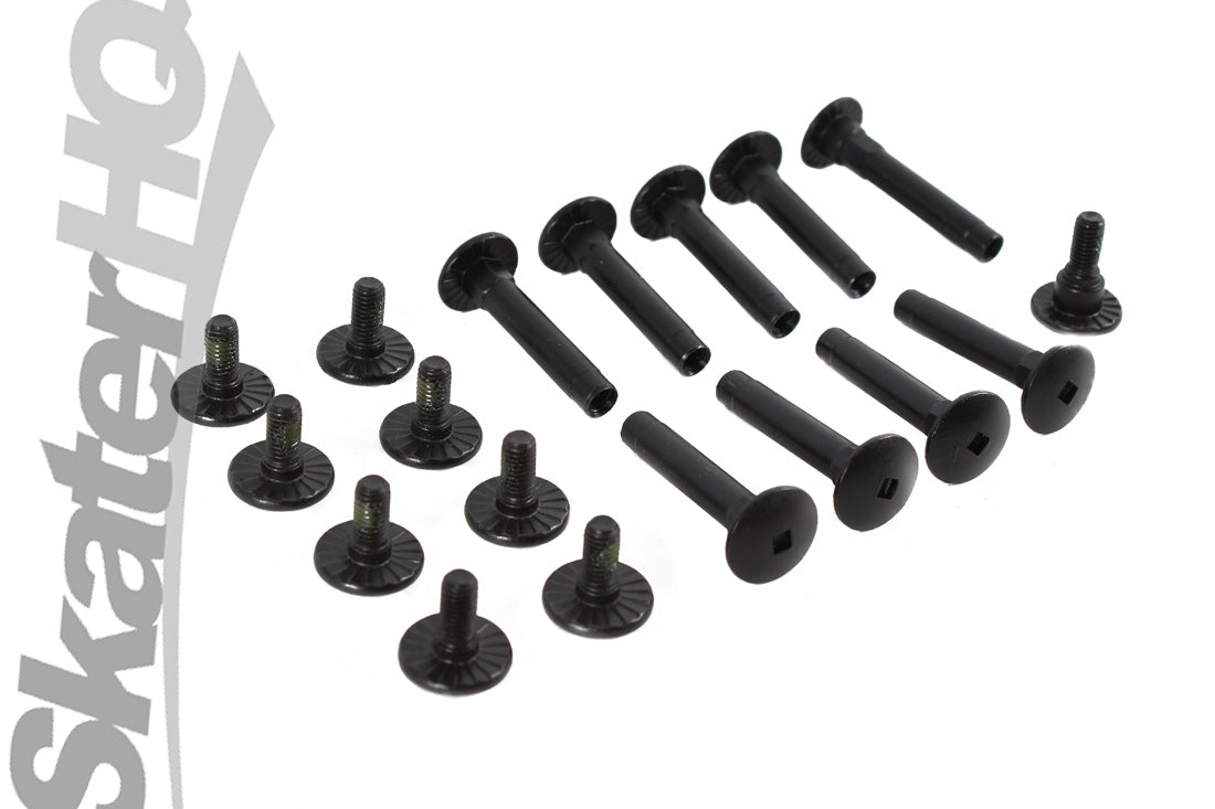 K2 Axle Set w/ Hex Lock - Black Inline Hardware and Parts