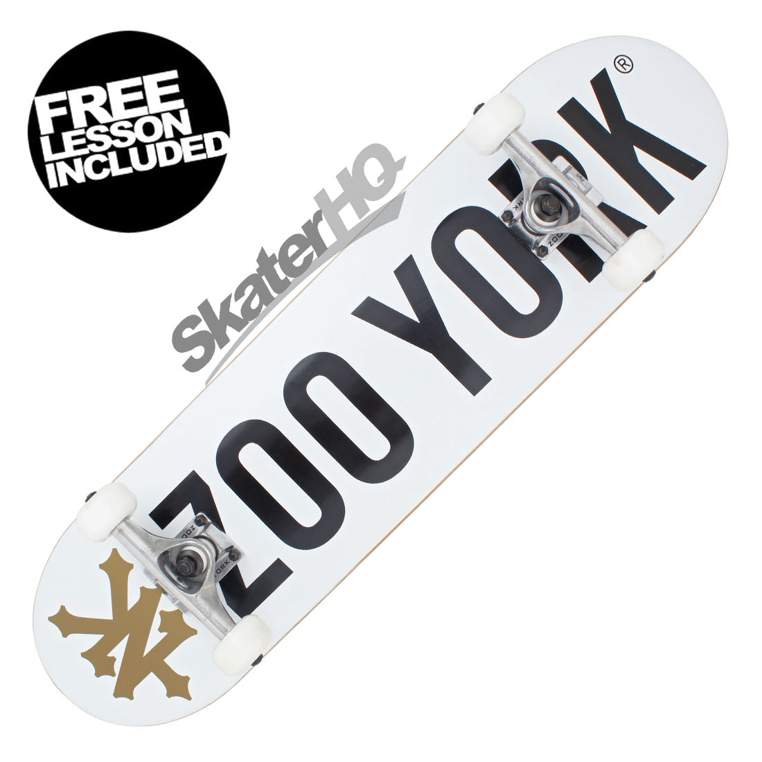 Zoo York Photo Incentive 8.0 Complete - White Skateboard Completes Modern Street