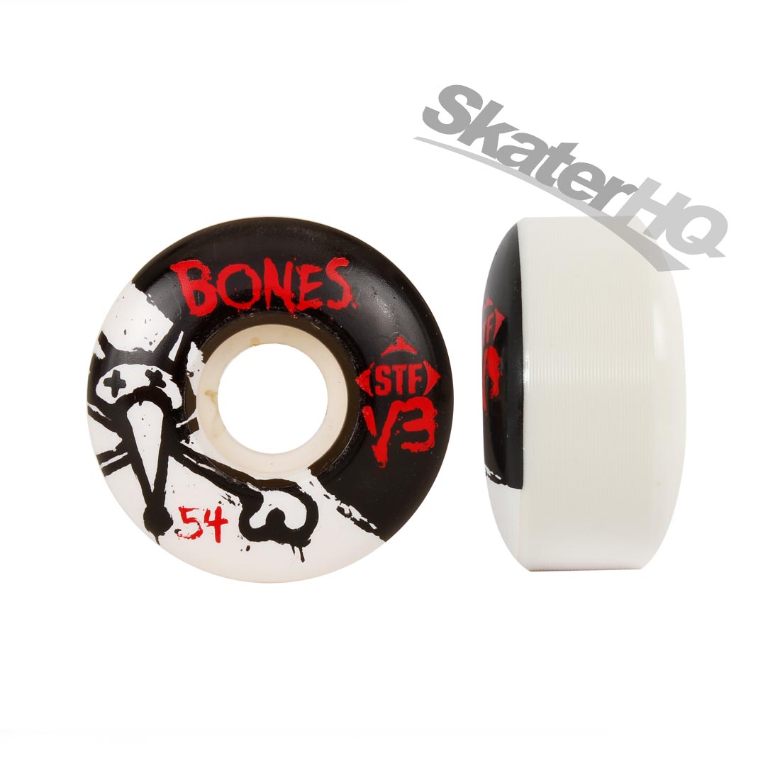Bones STF V3 Series 54mm - White Skateboard Wheels