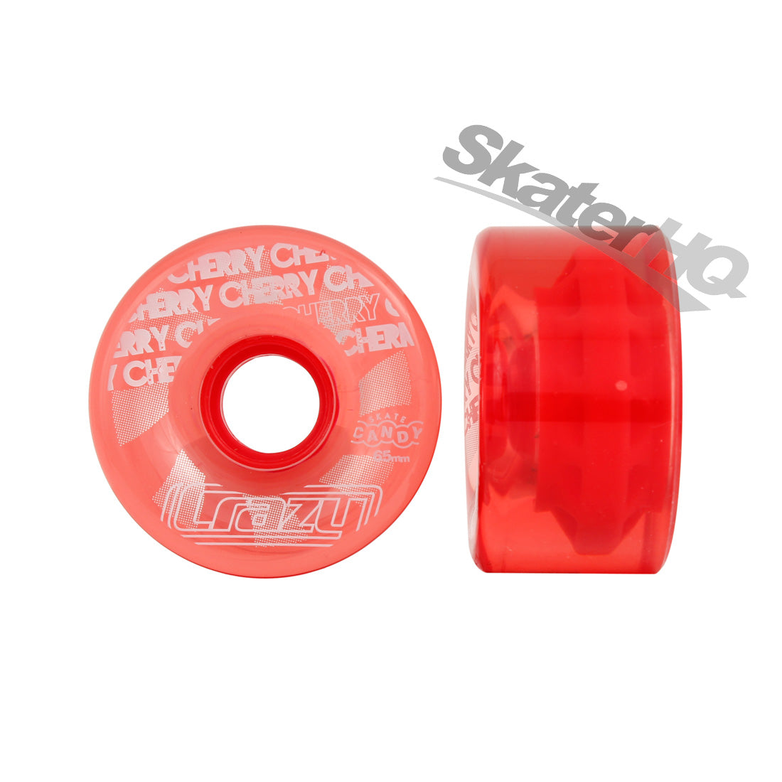 Crazy Candy Outdoor Wheels 65mm 78a 4pk Cherry Red Roller Skate Wheels