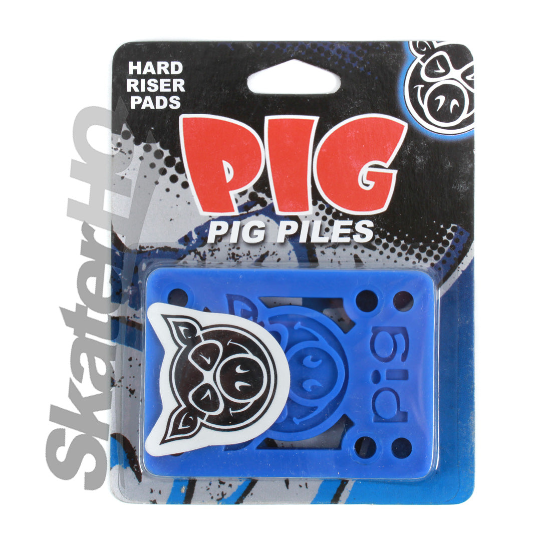 PIG Risers 1/8 Hard - Blue Skateboard Hardware and Parts