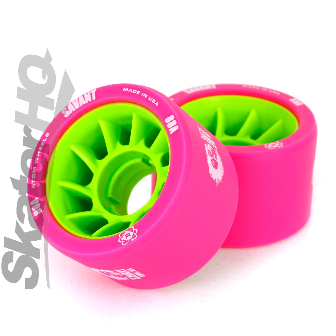 Atom Savant 59x38mm/88a 4pk - Pink Roller Skate Wheels