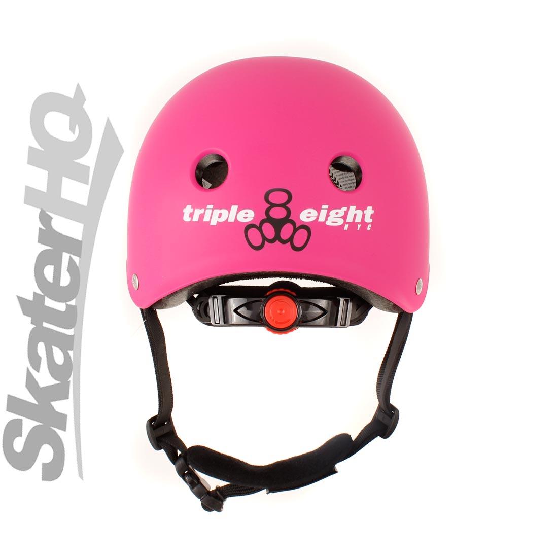 Triple 8 LIL8 Youth Bike Helmet - Neon Pink Rubber Helmets