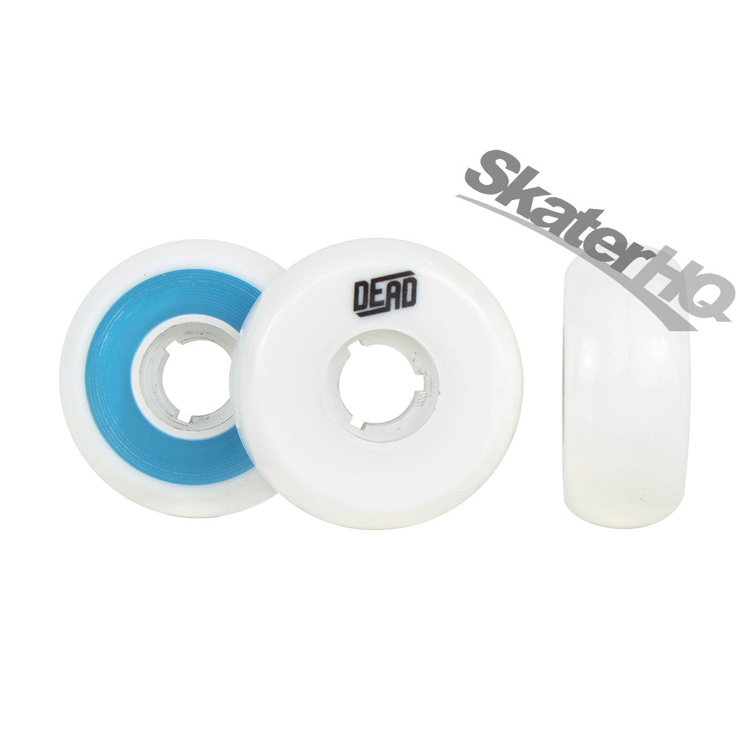 Dead Team White/Blue 58mm 88a 4pk Inline Aggressive Wheels