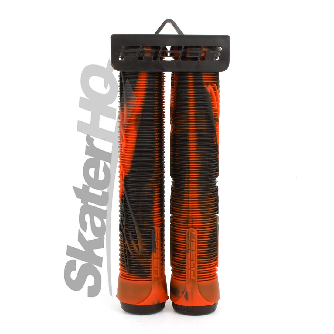 Fasen Go Fast Handle Grips - Black/Orange Scooter Grips