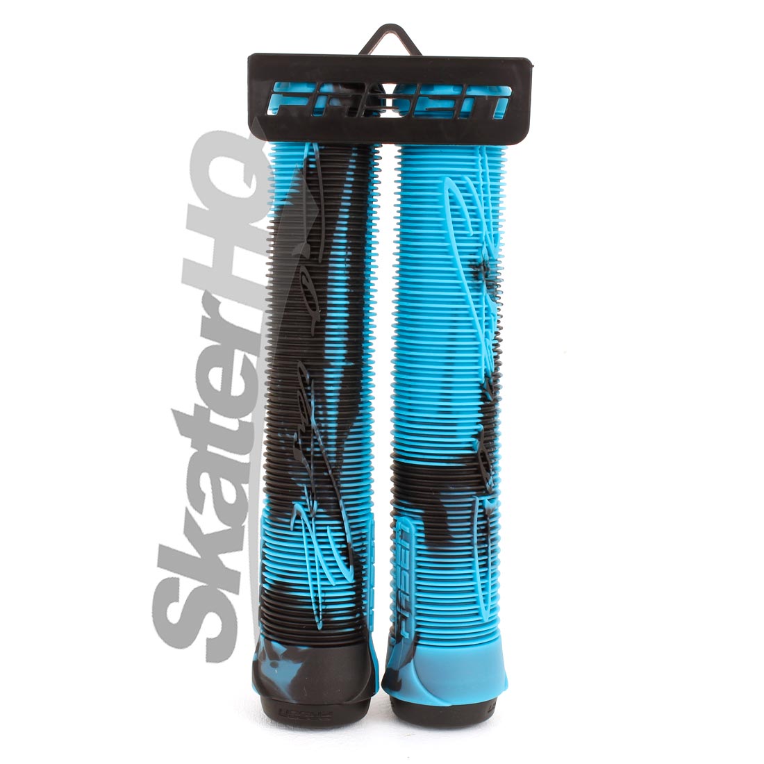 Fasen Go Fast Handle Grips - Black/Teal Scooter Grips