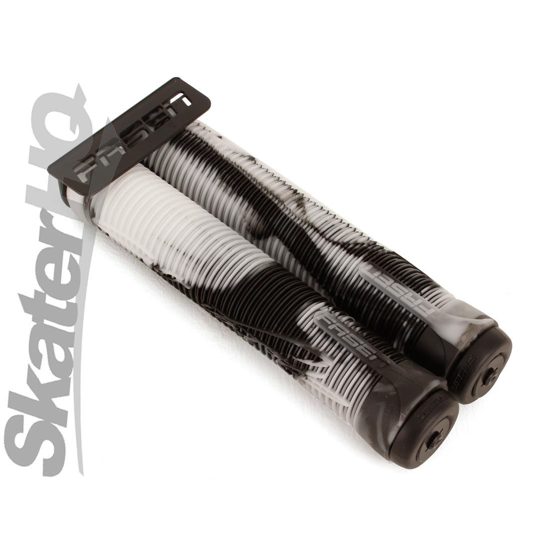 Fasen Go Fast Handle Grips - Black/White Scooter Grips