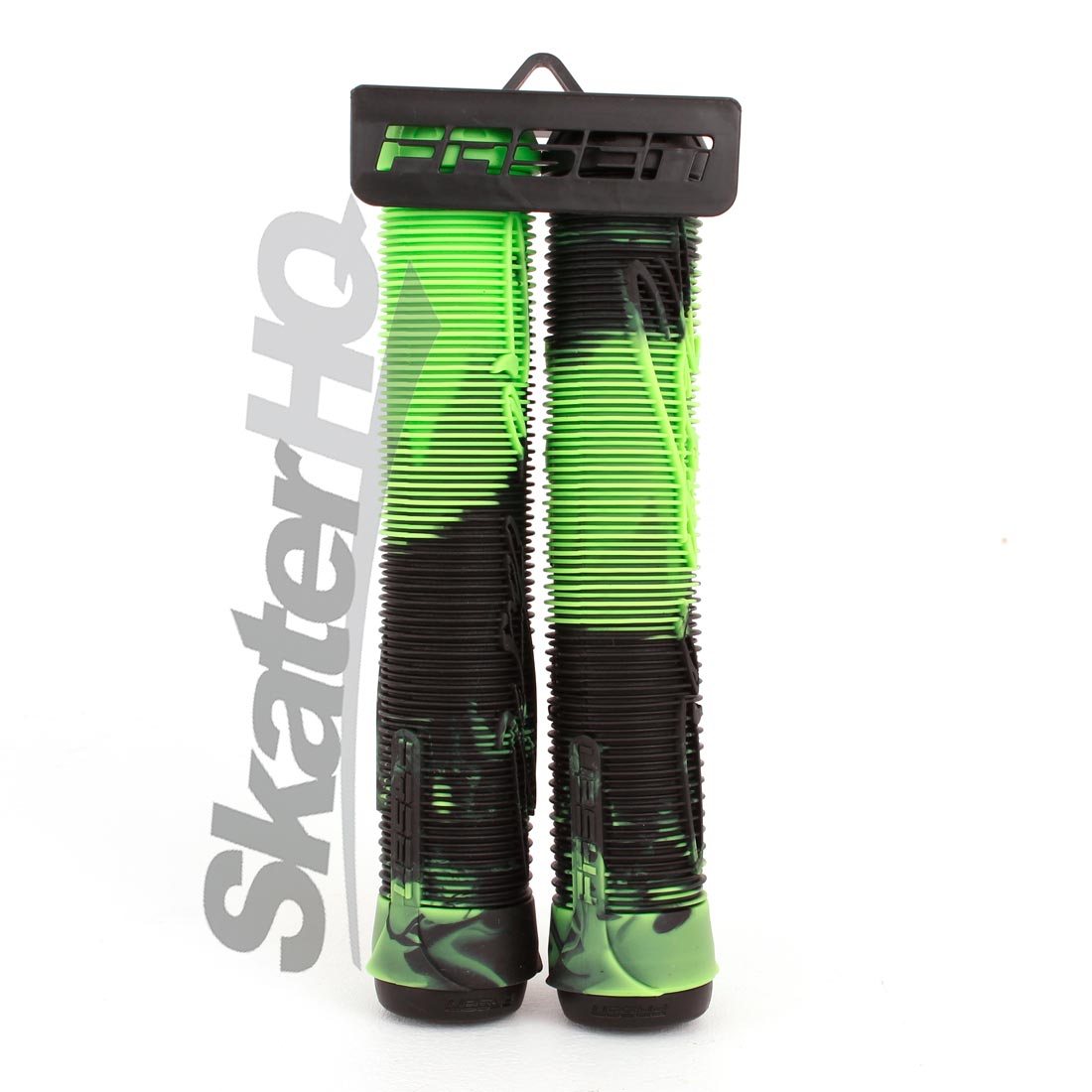 Fasen Go Fast Handle Grips - Black/Green Scooter Grips