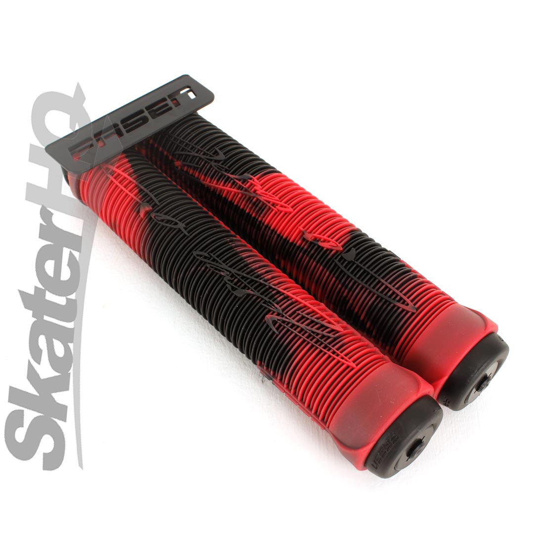 Fasen Go Fast Handle Grips - Black/Red Scooter Grips
