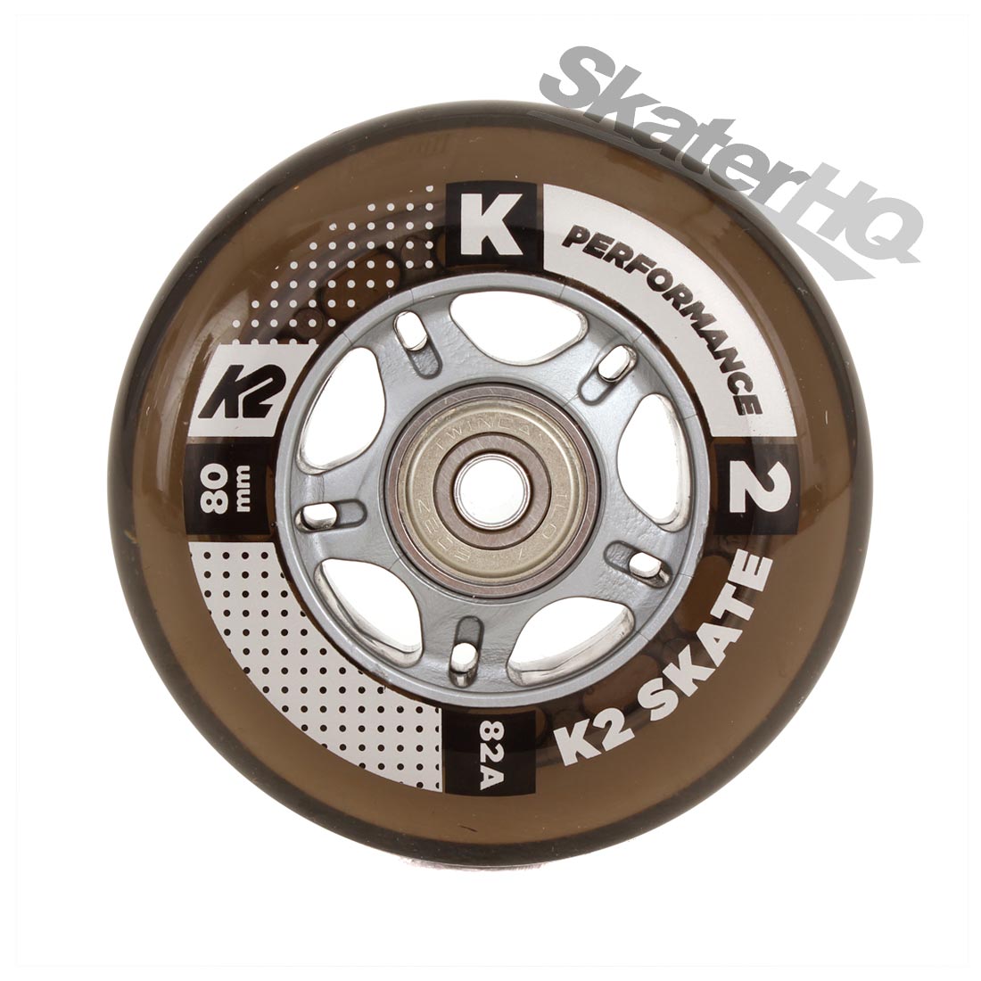 K2 Performance 80mm/82A 8pk w/ ILQ7 Bearings Inline Rec Wheels