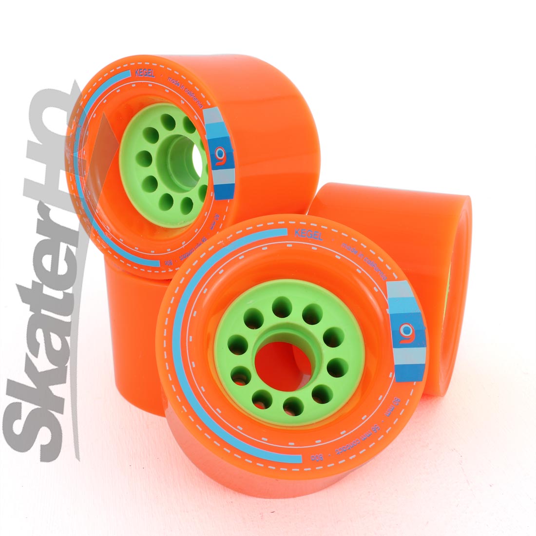Orangatang Kegel 80mm/80A 4pk - Orange Skateboard Wheels