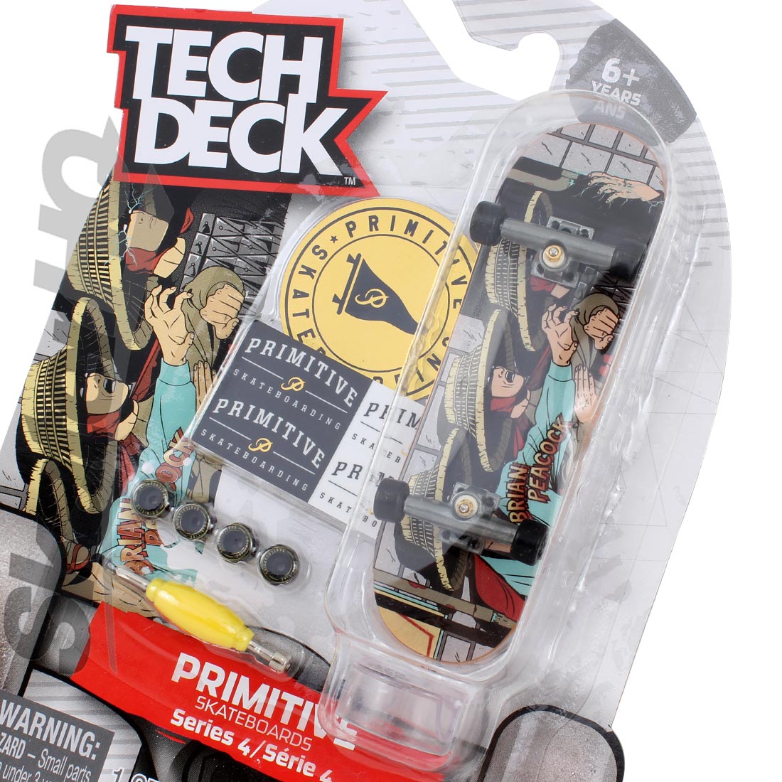 Tech Deck Primitive Peacock Trouble Series 4 Skateboard Accessories