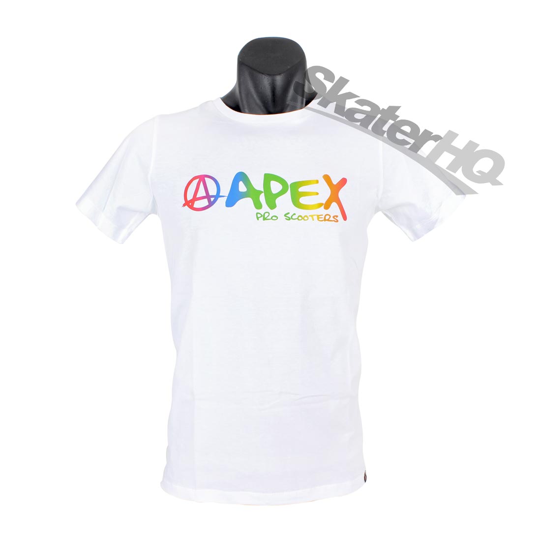 Apex Rainbow Logo T-Shirt White - Medium Apparel Tshirts