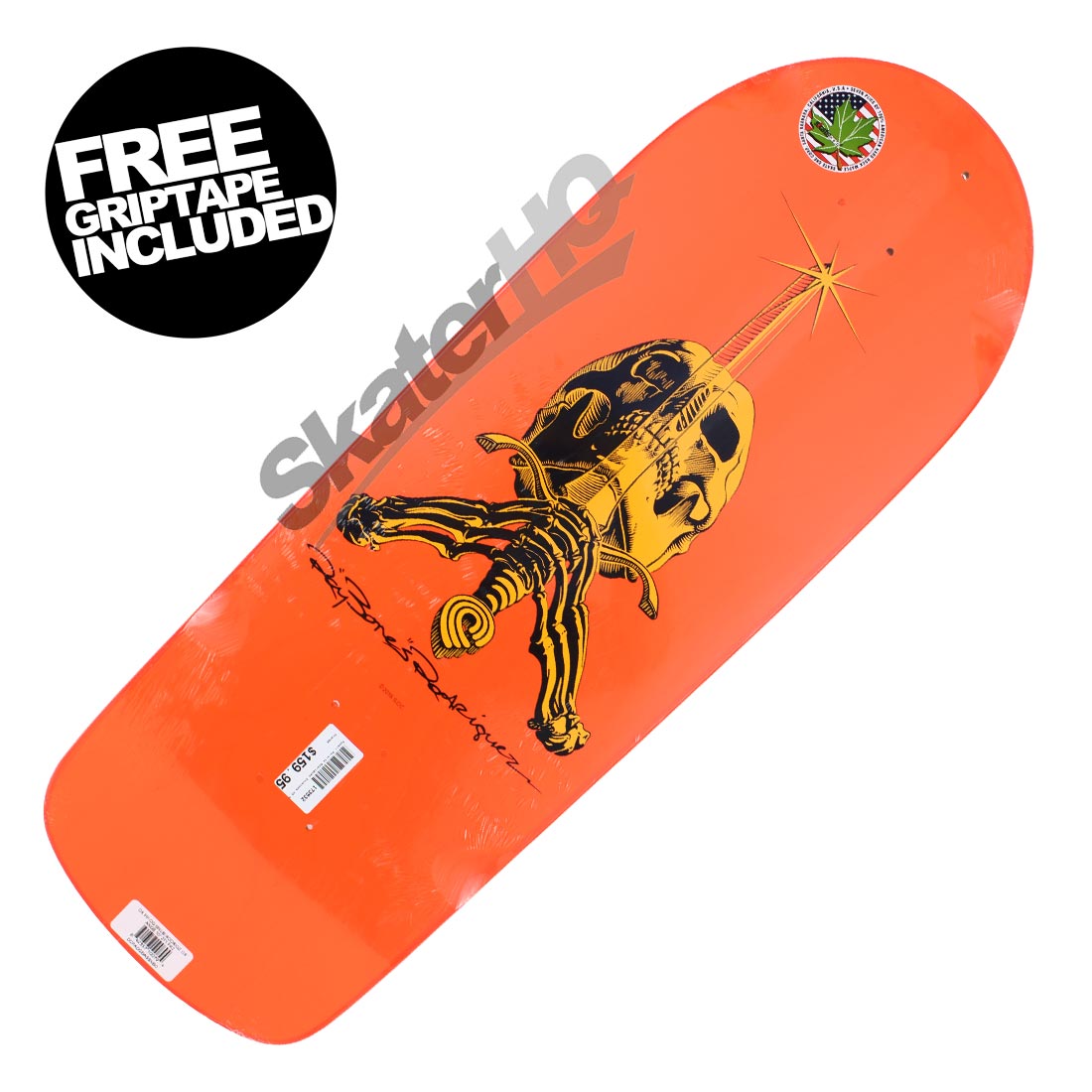 Powell Peralta Rodriguez Snub Nose OG Deck - Orange Skateboard Decks Old School