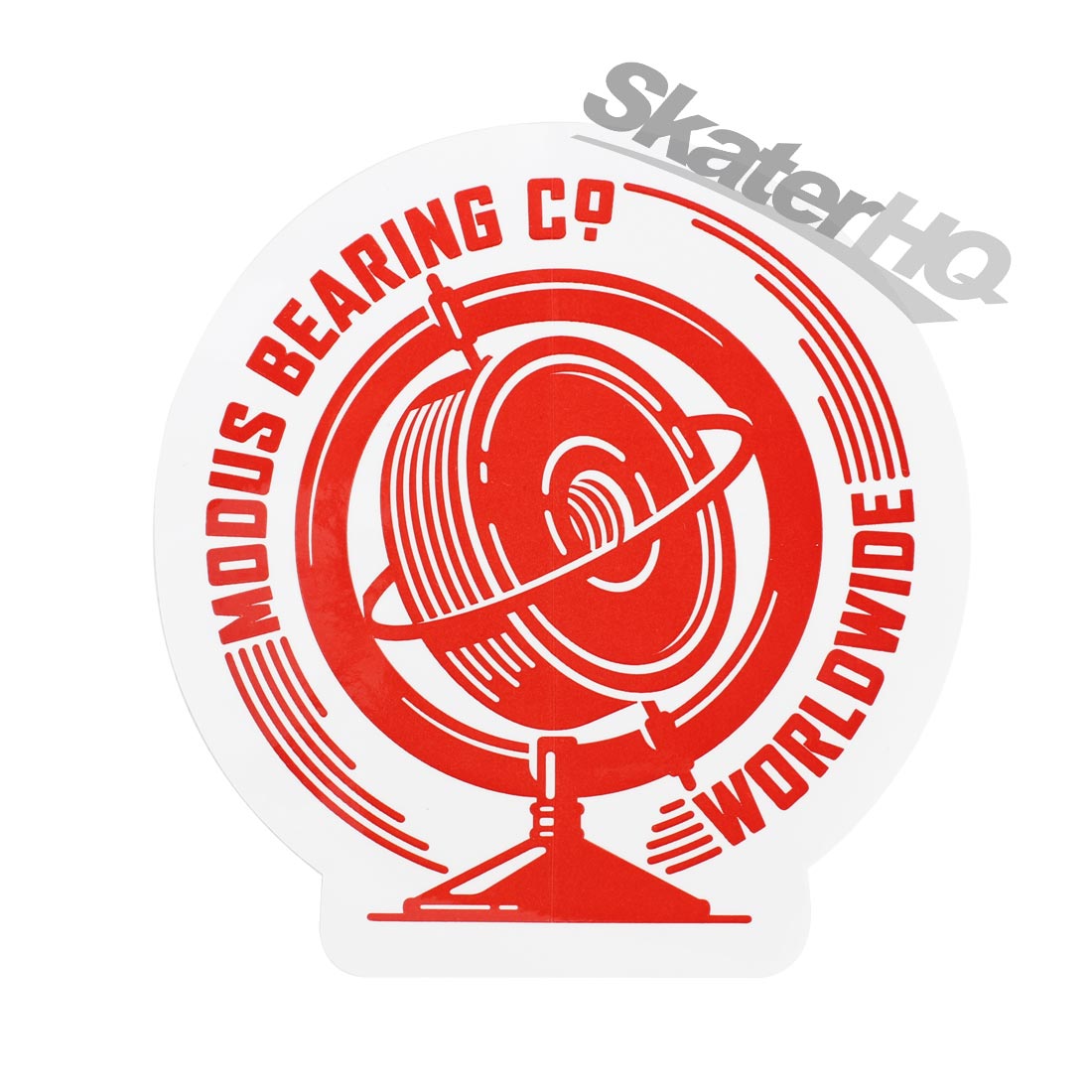 Modus Worldwide Sticker - White/Red Stickers