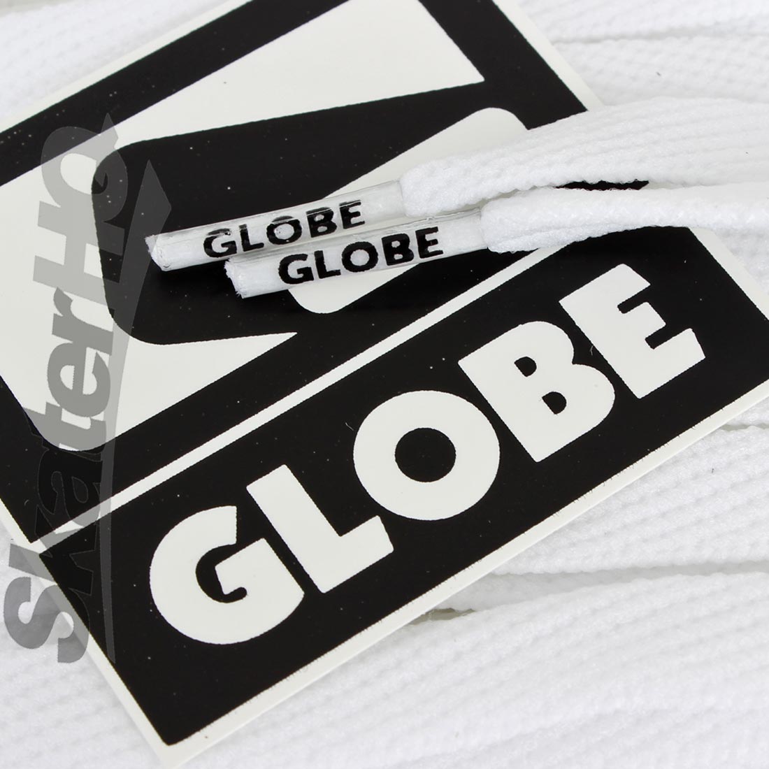 Globe Flat 150cm Laces - White Laces