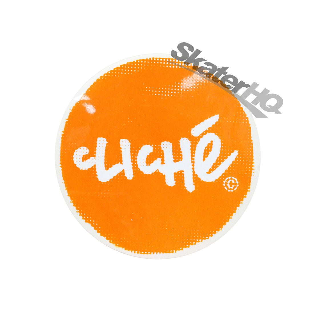 Cliche Spot Logo Sticker - Orange Stickers