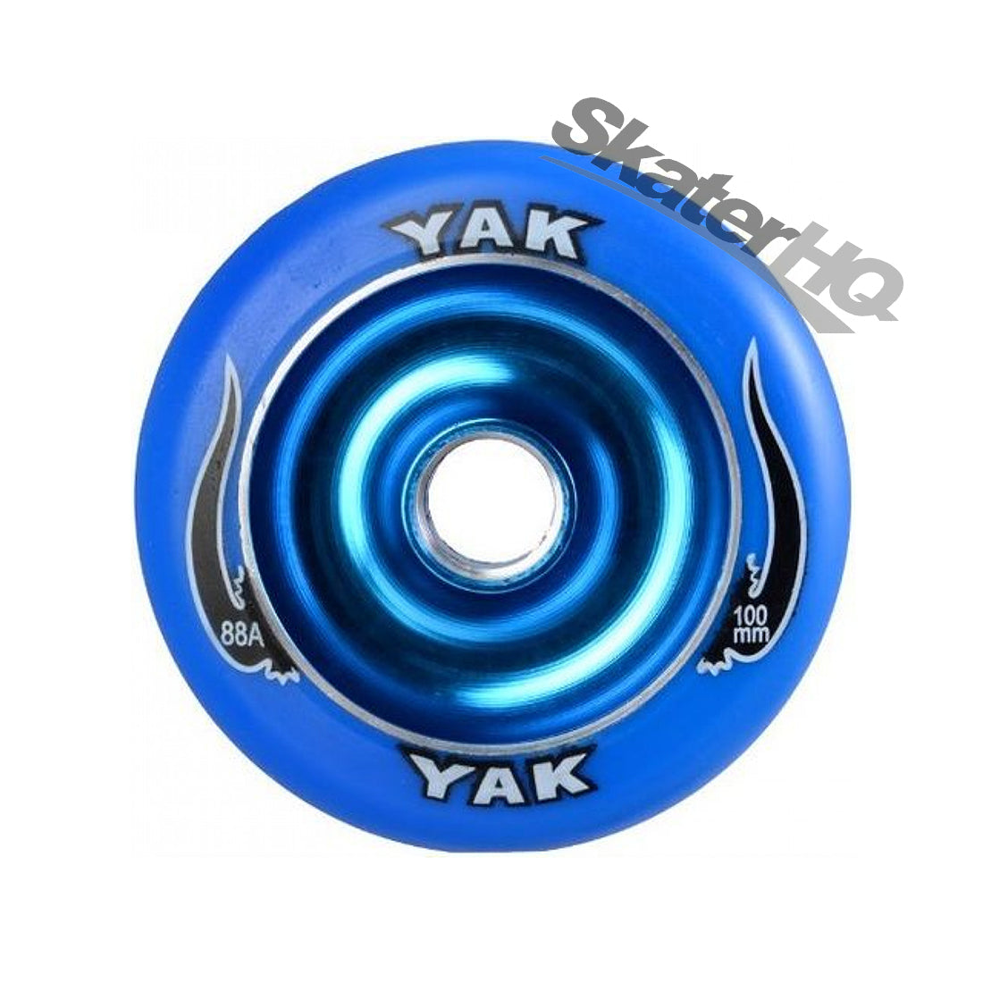 Yak Scat 100mm 88a Metalcore - Blue Scooter Wheels
