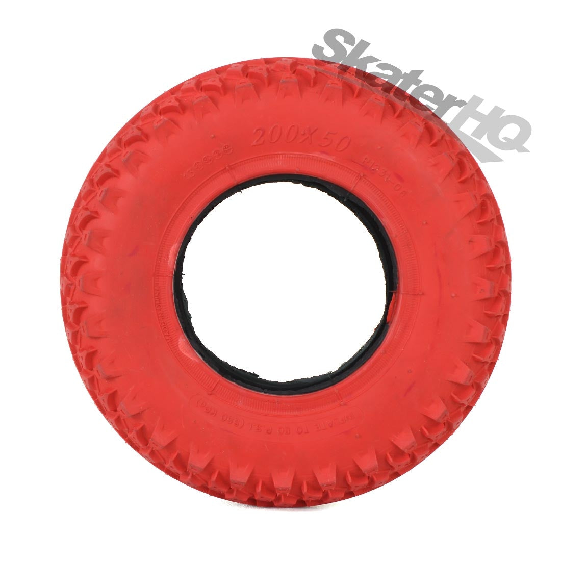 Dirt Tire 200 x 50mm Single - Red Skateboard Hardware and Parts