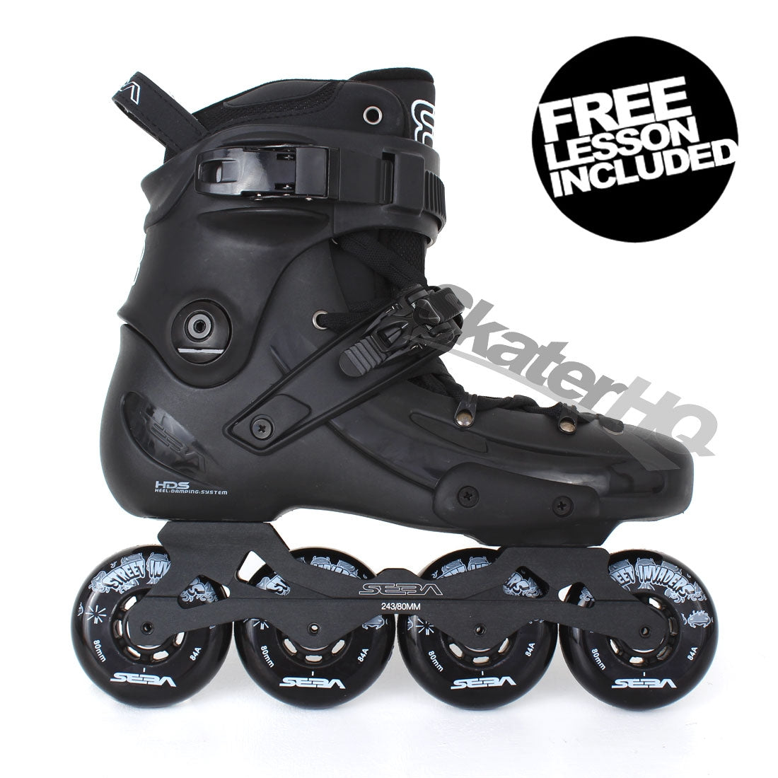 SEBA FR1 80 Black 10.5US/EU44.5 Inline Rec Skates