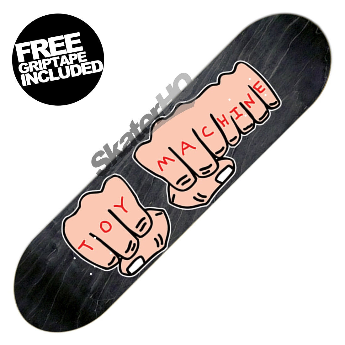 Toy Machine Fists 8.25 Deck Black Stain Skater HQ