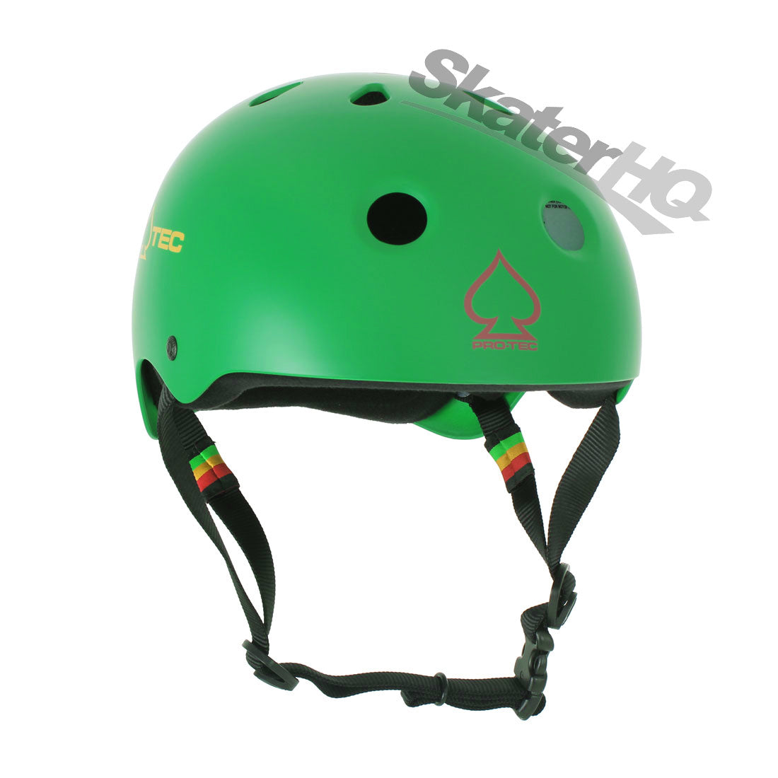 Pro-Tec Classic Skate Matte Rasta Green - Medium Helmets