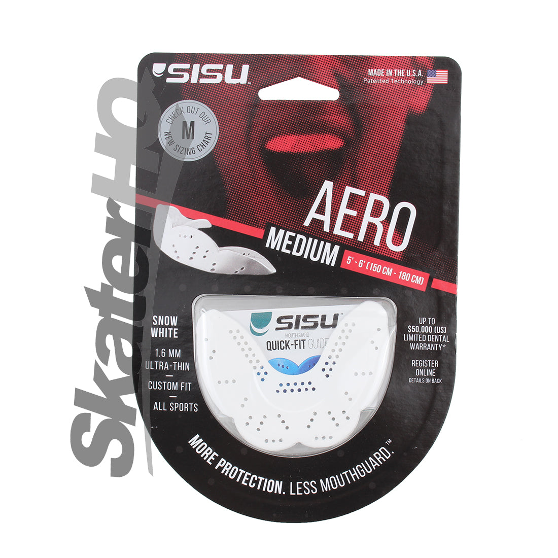 SISU AERO Mouthguard 1.6 Medium - White Protective - Mouthguards