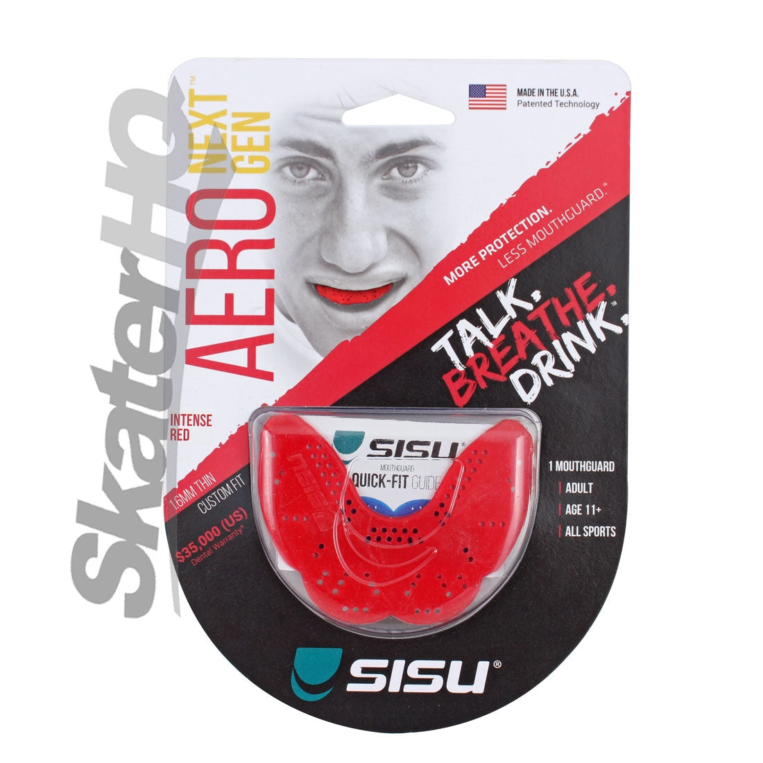 SISU Aero Mouthguard 1.6 Medium - Red Protective - Mouthguards
