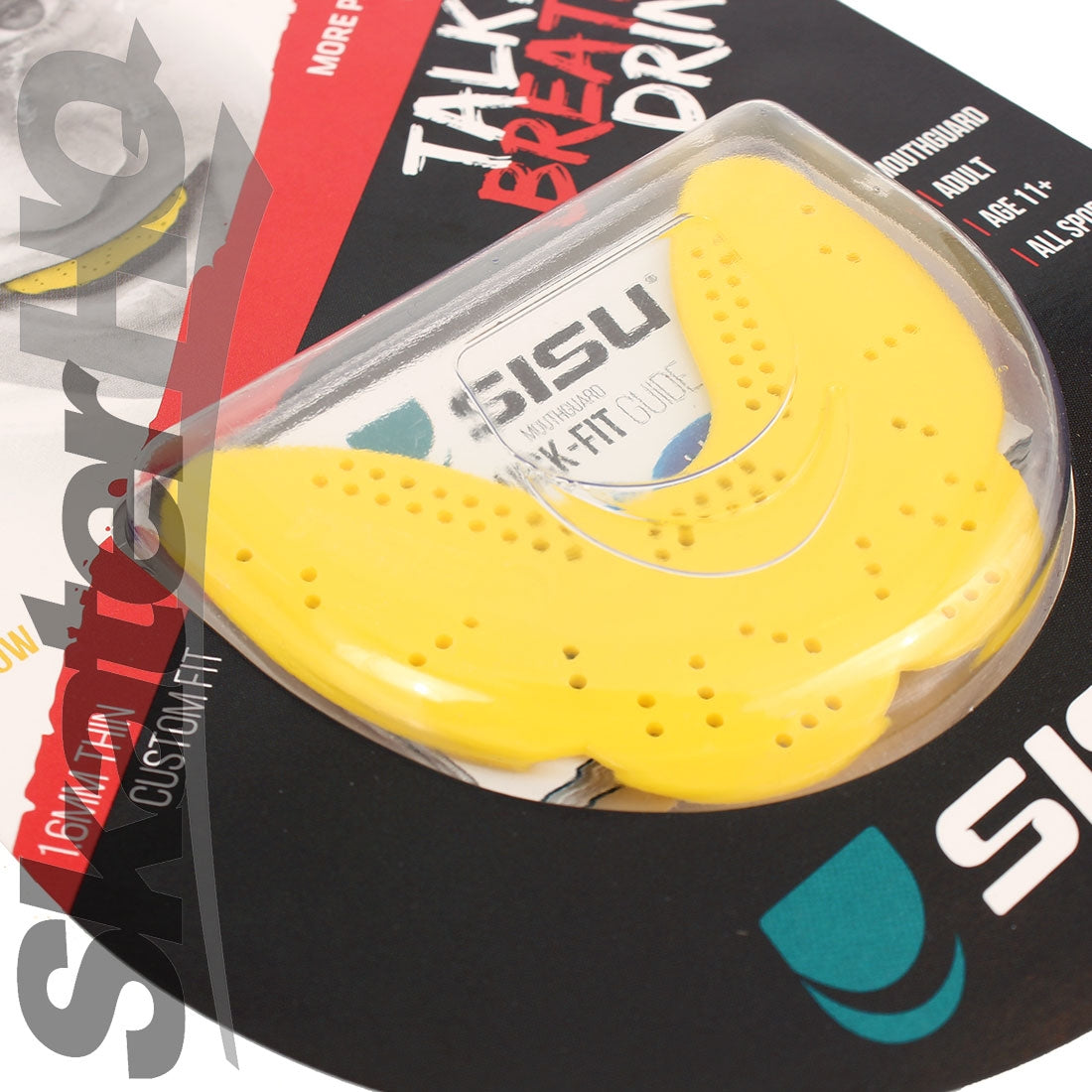 SISU Aero Mouthguard 1.6 Medium - Sunny Yellow Protective Mouthguards