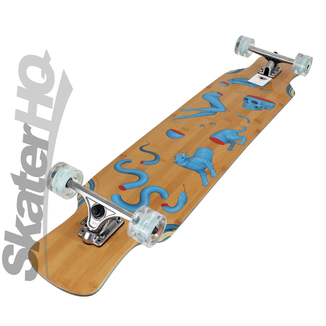 Globe Geminon XL 47 complete - Bamboo/Half Cut Skateboard Completes Longboards