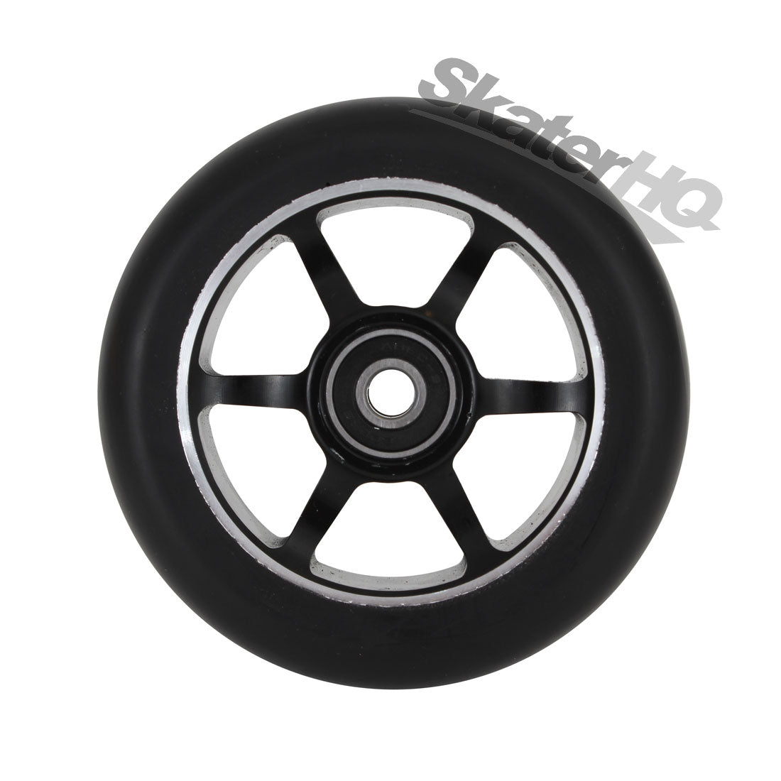 Metal Core 100mm 6 Spoke Wheel - Black Scooter Wheels