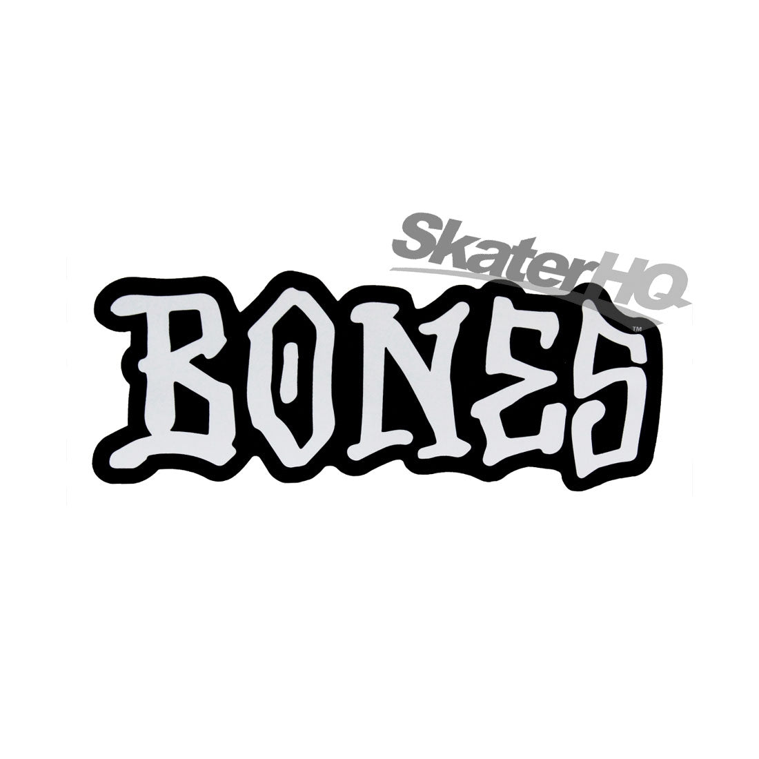 Bones Graffiti Sticker Medium - Black/White Text Stickers