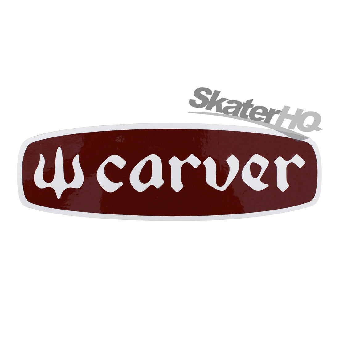Carver Text Logo Sticker - Rust Stickers