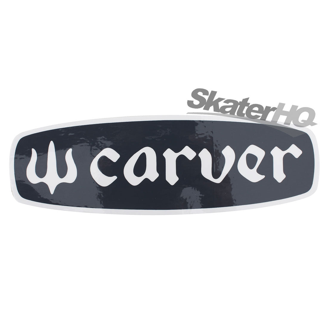 Carver Text Logo Sticker - Grey Stickers