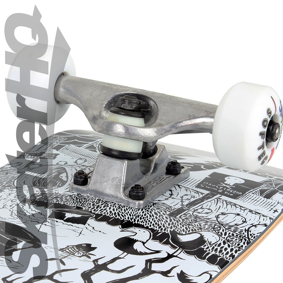Skater HQ Manly Lagoon 7.25 Mini S Complete Skateboard Completes Modern Street