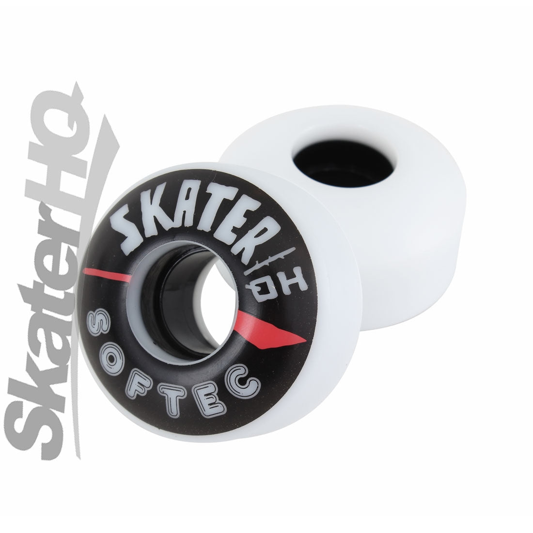 Skater HQ Ventress Softec 54mm/85a 4pk - Black/White Skateboard Wheels