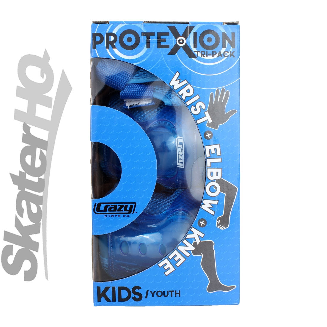 Crazy ProteXion Kids Tri-Pack - Blue Protective Gear